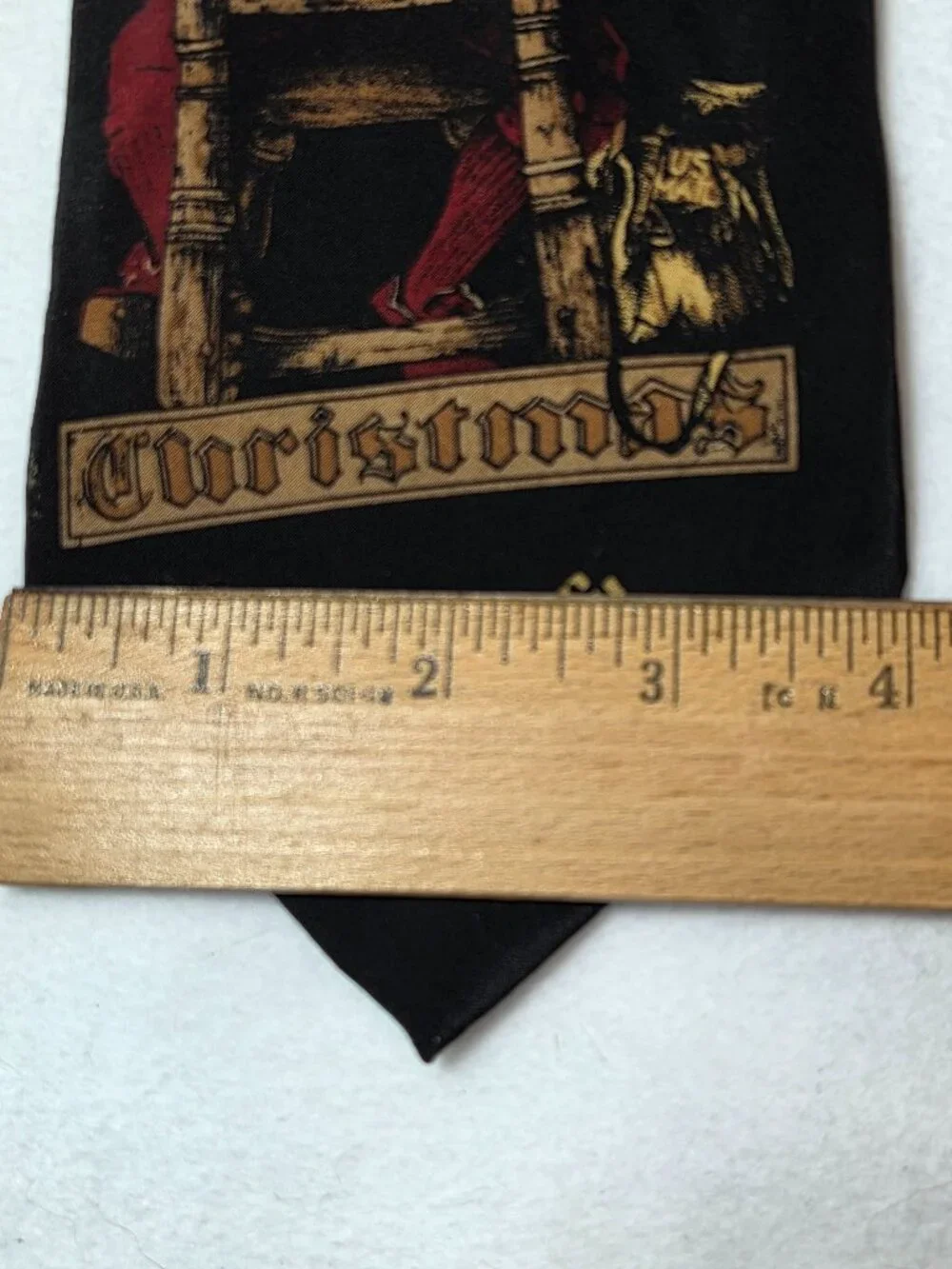 Vintage Norman Rockwell Christmas Tie 1994 Silk Santa Saturday Evening Post Wide